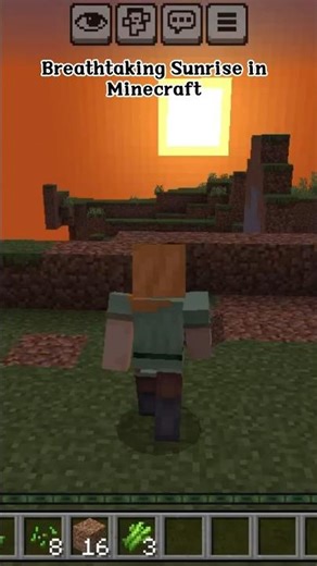 Breathtaking Sunrise in Minecraft | A Peaceful Morning View