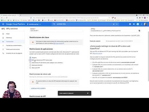 Como crear la api key de youtube - Api key de youtube 2021
