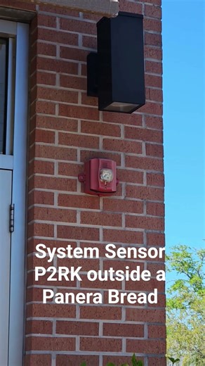 System Sensor P2RK outside a Panera Bread #FireAlarm
