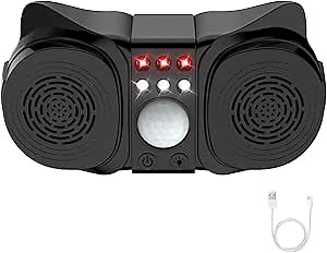 2025Upgraded Ultrasonic Bat Repellent Indoor 3 Modes Switching Electronic Bats Deterrent Devices Outdoor with 6 LED flash lights Bat Repellent Outdoor for Attic Home Garage RV Basement Get Rid of Bats