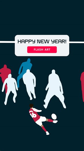 Happy New Year from everyone at Flashscore! 🎆 #football #Soccer #art #2026 #NYE w/ @Toddum