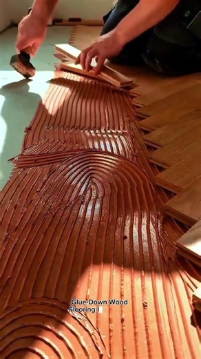 Satisfying Wood Flooring Installation | Glue-Down Method Using Notched Trowel
