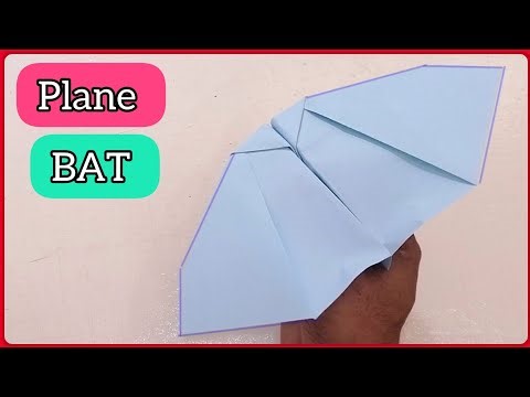 How to make a paper Plane Fly Like a Bat | Paper Bat airplane