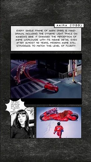 Akira: The Most Iconic Bike Slide in Anime 🏍️🔴 (1988)