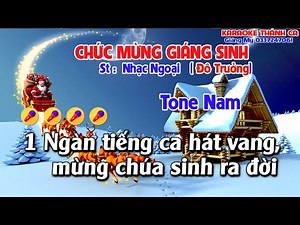 Chúc Mừng Giáng Sinh Karaoke Tone Nam - (St: Nhạc Ngoại - Lời Việt) - Feliz Navidad Karaoke