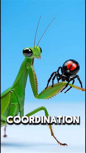 Who Would Win: Mantis or Black Widow? #nature #shorts