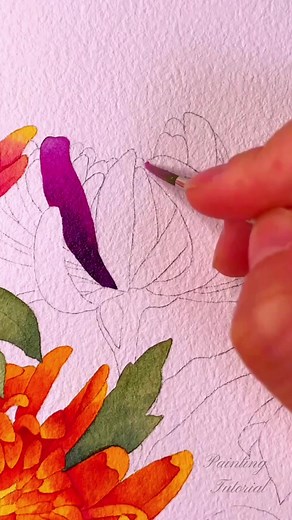 81K views · 1.8K reactions | Practice flower paint using simple brush #brush #artwork #acrylicpainting #painting #acrylic #painter | Painting Tutorial | Facebook