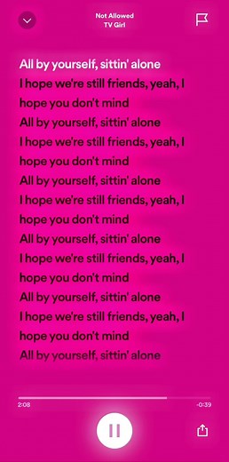 TV Girl - Not Allowed Lyrics