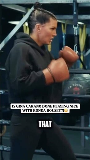 IS GINA CARANO DONE PLAYING NICE WITH RONDA ROUSEY? 😱