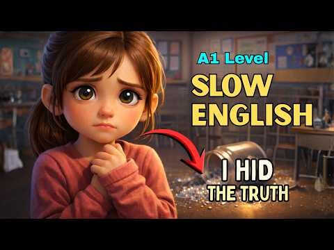 I Hid the Truth | Slow English Listening Practice for Beginners A1 Level