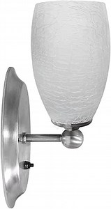 Dream lighting RV Interior LED Light Fixture 12 Volt DC Ice-Cracked Glass Wall Lights for Camper Trailer, 5th Wheel Decor Lighting-with on/Off Switch, Soft White