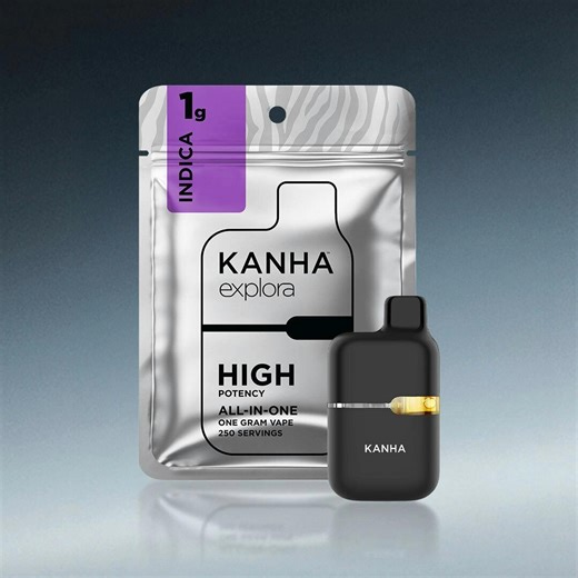Kanha Vapes Bubba Kush 1g Aio Indica | Buy Recreational Decatur, IL | Mystic Greenz