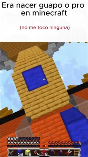 No soy ni guapo ni pro en Minecraft F