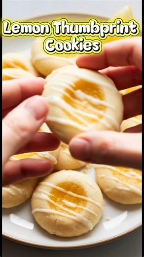 Lemon Thumbprint Cookies 🍋✨ These Lemon Thumbprint Cookies are soft, buttery, and bursting with bright lemon flavor in every bite. That sweet-tart lemon curd center paired with a delicate lemon glaze is pure sunshine on a plate. If you love bakery-style cookies that look fancy but are secretly easy, this recipe is for you. Save this Lemon Thumbprint Cookies recipe for spring baking, baby showers, or when you just need something sweet and citrusy. Tag a friend who can’t resist lemon desserts 💛 