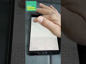 How to install and use the Libby eBook app on your Android tablet (captioned)