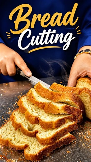 Fresh out of the oven🔥🍞Cutting into that hot,soft bread—pure comfort in every slice😍✨#bread #fyp