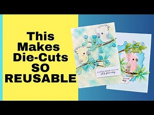 How to Mirror Your Die Cuts EASILY With this Trick | 3D Scenes Card Tutorial #cardmakingideas