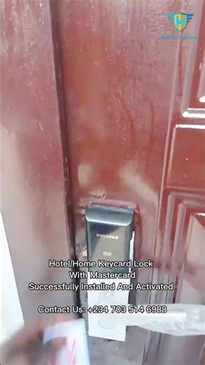 🔐🏨 Hotel/Home Keycard Lock Installation Successfully Completed in Ni...