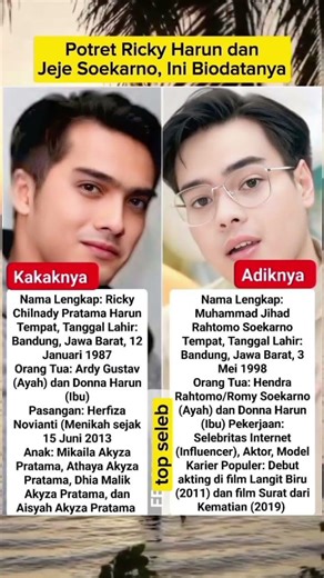 biodata ricky harun dan jeje soekarno #trending #harusberanda #shortsfeed