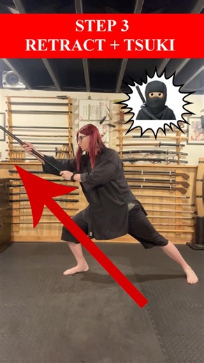 How To Setup a TSUKI with HANBO 🥷🏻 #Shorts #Ninjutsu #MartialArts