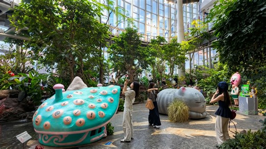 Ein Gartenraum in China wird zum Treffpunkt für Besucher