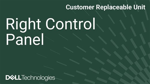 How to replace the right control panel on a PowerEdge R670