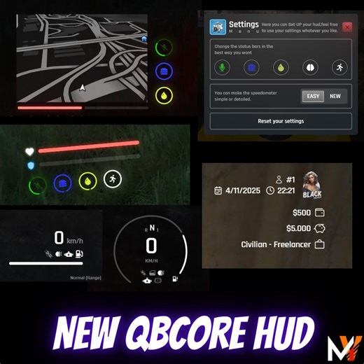 New Fivem Qbcore Hud: Full Optimized - Etsy