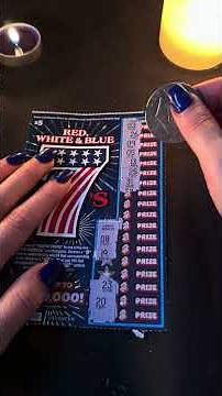 $5 California Red, White & Blue 7's $250k ASMR Soft Scratch Off Card No Talking #asmr #scratching