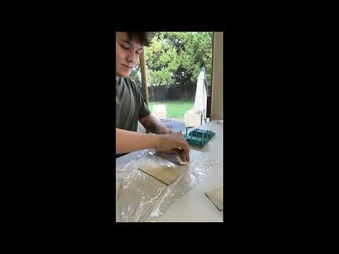 Making a fingerboard process start to press