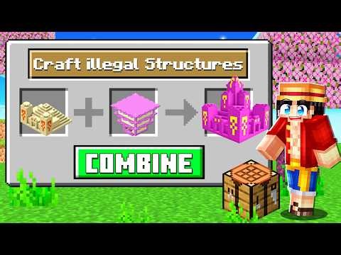 I Secretly Combined illegal Structures in Minecraft… 😳