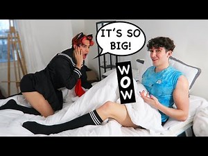 WAKING UP "BRICK” PRANK ON MY BOYFRIEND! *cute reaction*