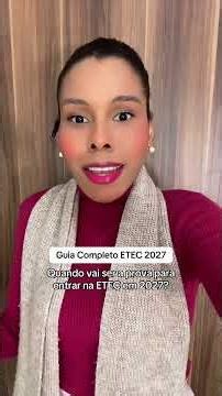 Quando vai acontecer o Vestibulinho ETEC 2027: Datas PREVISTAS da prova da ETEC do fim do ano