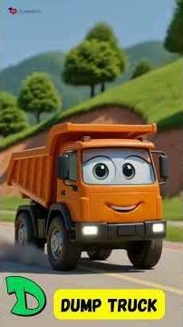 A to I Construction Vehicles Water Play 🚜🌊 | Animated Trucks & Machines Alphabet Learning for Kids