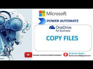 Power Automate Desktop || OneDrive for Business - Copy File