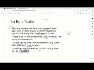 Unit 5 Big Bang Testing - Software Quality Assurance