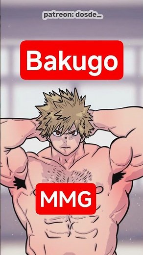 Bakugo Muscle Growth Animation Loop