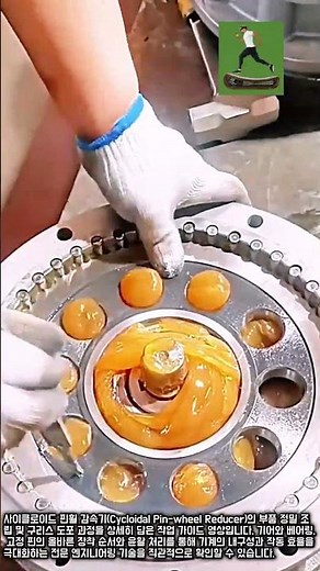 산업용 핀휠 감속기 구리스 도포 및 부품 장착 방법 #worker #process #maintenance #engineering #machinery