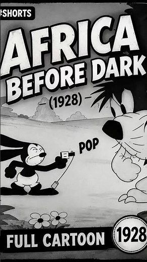 Africa Before Dark (1928) | Rare Walt Disney Cartoon 🎬 #shorts