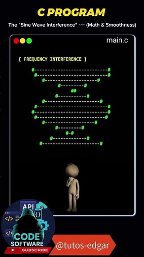 PROGRAMACION EN C++ || The Sine Interference || La Interferencia de Onda || programacion c