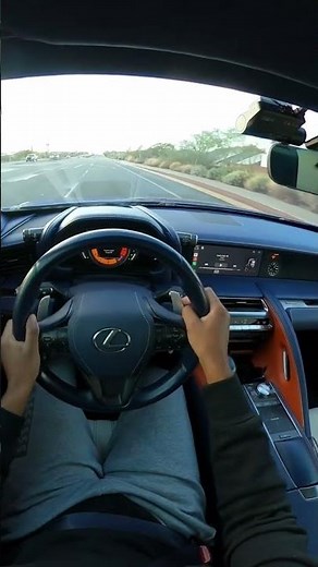 Lexus LC 500 acceleration on wet roads. #Lexus #lc500 #lexuslc500 #car