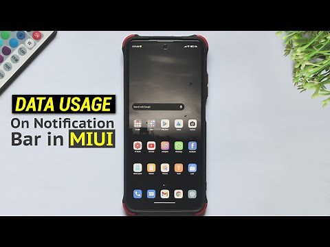 How To Show Data Usage on Notification Bar In MIUI 12.5 - Using Redmi Note 10