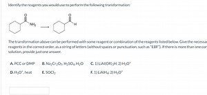 Identify the reagents you would use to perform the following tr... | Filo