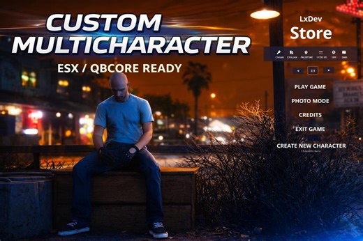 Fivem Custom Multicharacter System ESX / Qbcore Ready - Etsy