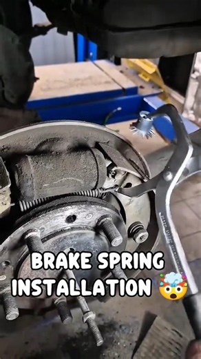 Satisfying Brake Spring Installation! 🤯🔧 #shorts