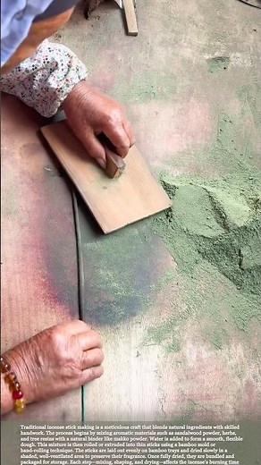 How Traditional Incense Sticks Are Made by Hand #farming #satisfying