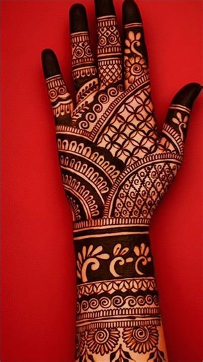 Simple mehndi, clean details ✨ Full hand design ❤️ #fullhandmehndi #bridalmehndi #viralmehndidesign