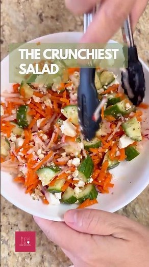 Crunchy Radish Cucumber Salad 🥒✨ Fresh, Tangy & Vegan