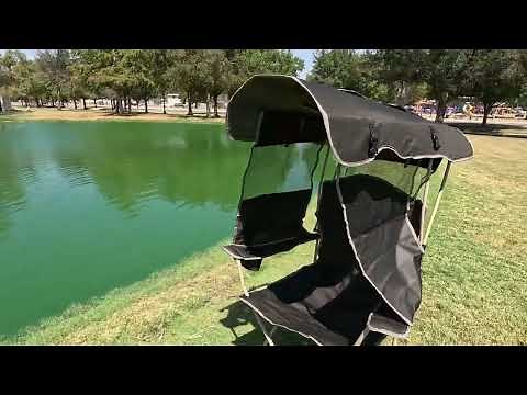 Folding Camping Chair with Shade Canopy Review