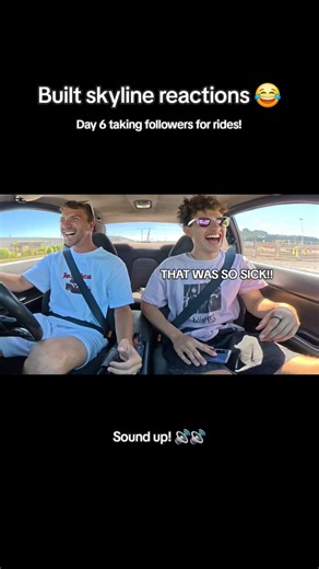 Smiles per mile achieved 😂✅️Follow for more 😊 Who will react next? #r32 #r32skyline #carcommunity