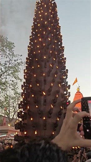 At Harasiddi matha temple #ujjain#madhyapradesh#very pleasent place#fire